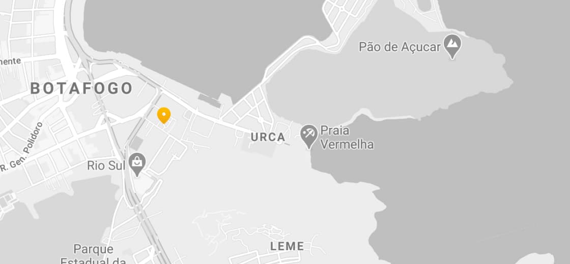 Mapa com o endereço do Rio de Janeiro